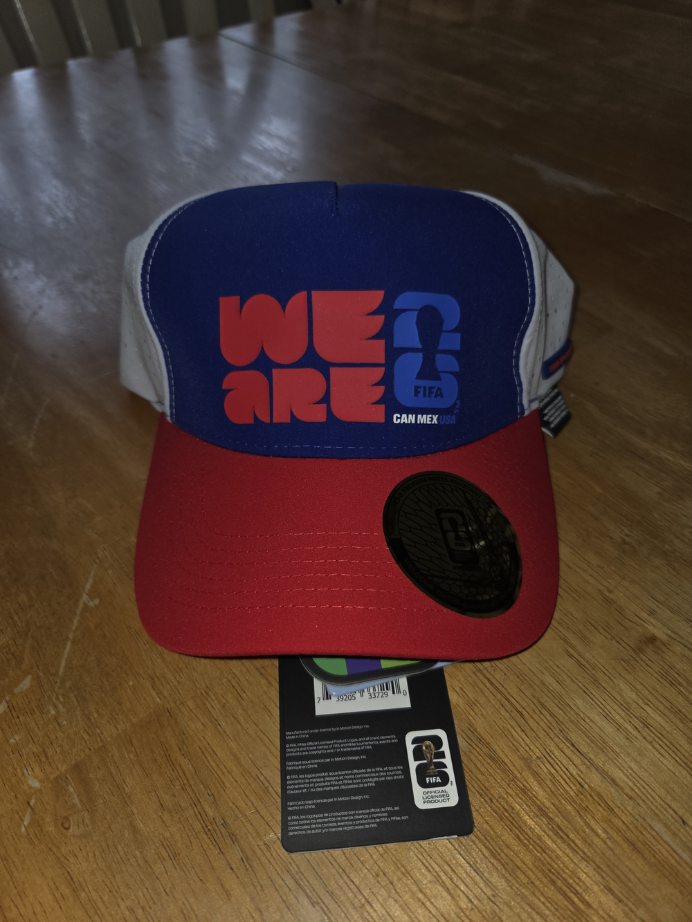 FIFA LOGO Red & Blue Trucker Hat - We Are Logo